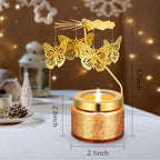 Kunrsug Butterfly Rotating Scented Candles Gift Set for Birthdays, Christmas, Thanksgiving, or As A Unique Present for Your Mom, Sister, Girlfriend, Colleagues, Friends, or A Dear Friend - style: Butterfly