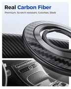 SYNCWIRE Carbon Fiber Magnetic Phone Ring Holder for MagSafe - Magnet Phone Grip Stand with 360° Rotation & Reinforced Hinge Compatible with iPhone 16 15 14 13 Pro Max Plus MagSafe Accessories - color: Single Ring-1PCS-Carbon Fiber