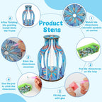 ILYUFO Diamond Art Kits for Adults, DIY Vase Diamond Art, Diamond Painting Kit, Ideal Desktop Ornaments & Thoughtful Female Gifts (Ocean) - color: ocean