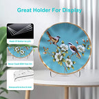 Boloyo 60-Degree Angle Acrylic Plate Display Stand , 4.5 Inch 5PC Clear Acrylic Display Holder Easel Base for Home Office Kitchen School Art Display - color: 60-Degree Angle, size: 4.5 inch(5PC)