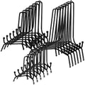 Chumia 18 Pcs Anti Slip Plate Stands for Display, Black Iron Easel Plate Holder Picture Frame Holder Stand for Display Decorative Photo Tabletop Artwork(4, 6, 8 Inch) - size: 4, 6, 8 Inch
