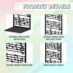 Peacoblue Metal Bookends for Shelves, Modern Decorative Heavy Duty Study Book Ends Stoppers for Office, Desk, Shelf, Room 5.3"x4.3"x7.9" Cast Iron Simple Tall Bookends 1 Pair (Music Notes and Staves) - style: Music Notes and Staves