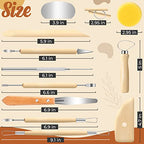 Jetmore 12 Pack Clay Tools Kit, Pottery Tools & Sculpting Tools, Polymer Modeling Clay Cutters Sculpture Set for Carving, Ceramics, Molding, DIY - color: 12 Pack