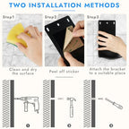 2PCS Dispenser Drip Tray Wall Mount Soap Dispenser Bracket,Laundry Detergent Drip Catcher Prevent Dripping and Spraying, Easy to Clean(Black - color: Black