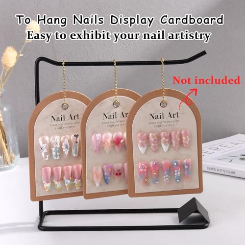 150 Pcs Nail Swatch Sticks with Ring & Nail Art Display Stand Storage Rack, Clear Ballerina Square Stiletto Nail Art Polish Color Display Practice Tips, Nail tech Supplies for Home or Salon Use - color: Black Shelf