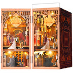 MiniCity DIY Book Nook Kit, Miniature Dollhouse Booknook Kit, 3D Wooden Puzzle Bookend Bookshelf Insert Decor with LED Light for Teens and Adults (Phantom of The Opera) - style: Phantom of The Opera
