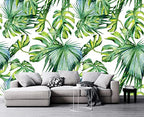 Cliouar-Wall Mural Wallpaper for Bedroom Living Room 3D Mural Monstera Tropical Plant Green Plant Banana Leaf Palm Leaf 158" x 110"(Not Self-Adhesive) - color: Murals-13, size: 158" x 110"