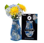 MODGY Collapsible and Expandable Flower Vase Plastic Decorative Modern Centerpieces Dining Table Decor Living Room Bathroom Wedding Office, William Morris Tulip and Willow - style: William Morris Tulip and Willow