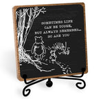 Winnie Inspirational Desk Sign Pooh, Cute Inspirational Gifts for Women Men, Friends Family Apart Gifts, Sympathy Keepsake, Motivational Table Desk Cubicles Accessories Decorations - style: Inspirational Sign 01