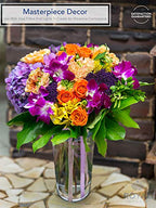 Royal Imports Flower Vase Acrylic Cylinder - Decorative Centerpiece for Home or Wedding - Non Breakable Plastic, 5"X8" Tall Round - Clear - size: 5" x 8" - Single Vase