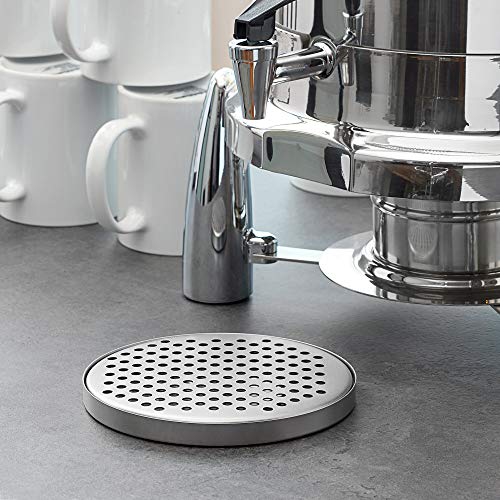 American Metalcraft DT3 Stainless Steel Drip Tray, Round, 5.5"L x 5.5"W x 0.37"H