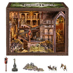 CCCDF Book Nook Kit - DIY Miniature Dollhouse Kit, Dollhouse Booknook Tiny House Bookshelf Decor 3D Wooden Puzzle, Gifts for Family, Friends (Robin Hood - The Castle's Escape) - style: Robin Hood - The Castle's Escape