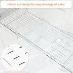 Yieach Luxury Clear Acrylic Bathtub Tray with Book Holder,Expandable Bath Tray for Tub and Bath Shelf Over Tub,Plastic Bath Table & Board,Bath Caddy Trays & Accessories for Women Relaxing Spa Gifts - size: L - (33.1 to 41.4 in）