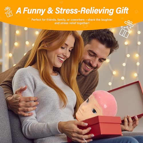 brenzo 2026 Adult Stress Relief Desk Figure with Refillable Popping Feature & Detail Cleaning Tool – Reusable Sensory Fidget Decor for Office, Home & Workspace (Pink Hair) - style: G-pink