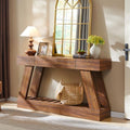 OKD 60" Farmhouse Entryway Table with Drawer, Narrow Long Console Table for Entryway, Console Tables with Storage(Reclaimed Barnwood) - color: Reclaimed Barnwood