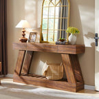 OKD 60" Farmhouse Entryway Table with Drawer, Narrow Long Console Table for Entryway, Console Tables with Storage(Reclaimed Barnwood) - color: Reclaimed Barnwood