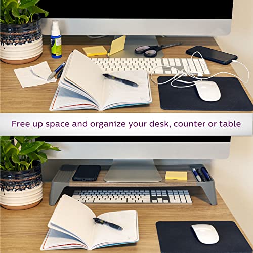 Philips Wooden Stand, Supports Up to 20bs, Space Saving Style, Portable Desk, Work from Home, Office, Travel, DLK0100W/37, Walnut