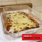 9x13 Disposable Baking Pan with Lid (10 Pack) Heavy Duty Aluminum Cake Pans with Lids, Clear Plastic Cover, Food Container for Lasagna, Casserole, Brownie, Rectangular Sheet Tray, Stock Your Home - size: 10 Pack W/Dome Lids