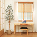 Kazeila Artificial Olive Tree 6FT Tall Faux Silk Plant for Home Office Decor Indoor Fake Potted Tree with Wood Branches and Fruits - size: 6ft