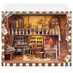 DIY Nostalgic Photo Studio Book Nook, Vintage Photography Scene Model, Time Memory Theme 3D Bookend for Adults
