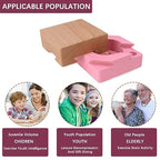 DC-BEAUTIFUL Wooden Magic Box Brain Teaser Box, Pink Secret Gift Box Impossible Puzzle Box for Birthday Valentines - color: Small Pink