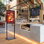 Sign Holder Stand, heavy Duty Pedestal poster for display,18×24 inch slide-in double sided banner poster floor sign holder for indoor Display (18×24) - size: 18×24