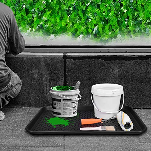 Multi-Purpose Boot Mat, Shoe Mat, Pet Bowl Tray, Waterproof for Indoor and Outdoor Floor Protection, 24" x 15"/2 Pack - size: 24x15"*2 pack