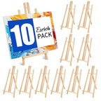 ESRICH 10pcs 17 Inch Tabletop Easels - Tripod & Desktop Easels for Kids & Adults - Canvas Painting - style: 10