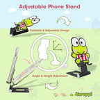 Sonix x Sanrio Character Phone Stand | Adjustable Cell Phone Holder, Desk Stand, Dock | Keroppi - color: Keroppi
