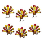 6 Pack Metal Turkey Tealight Candle Holders Thanksgiving Tea Lights Candle Holders Turkey Tea Lights Thanksgiving Decorations Home Table Decoration