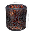 OSALADI Mosaic Candle Holder Votive Candle Holder Mosaic Cracked Tea Lights Candlestick for Thanksgiving Christmas Wedding Decor