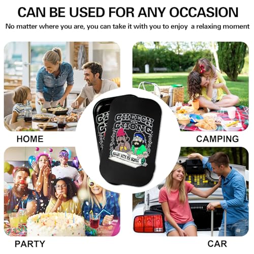 Metal Tray with PVC Soft Magnetic Lid - Black, Large, Cute Decorative Tray for Home Decor, Coffee Table, Tea, Snacks, Gifts - 11" x 7" - color: A Black