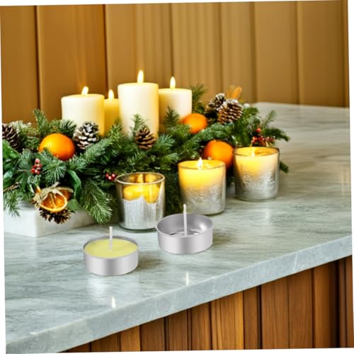 Operitacx 300 Pcs Aluminum Candle Cups with Wicks 1.49X1.49X0.55In Tea Light Containers for DIY Candle Making Home Decor Craft Projects - size: 300Pcs