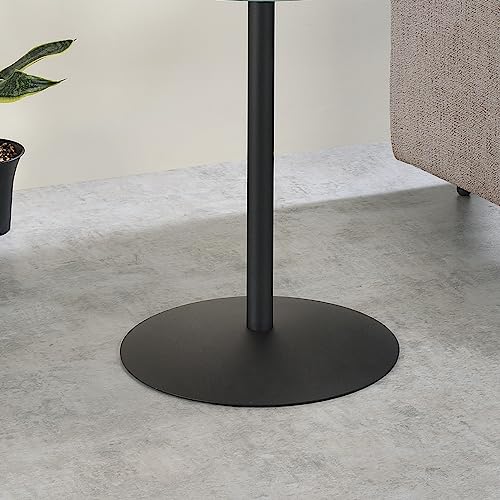 Drink Table,Small Pedestal Table, Marble Martini Tables, Side End Tables with Round Top,Wood Grain Texture,Increase Size and Weighted Base for Small Spaces Living Room,Bedroom - color: Marble-3#