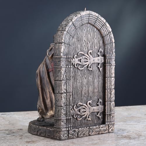 Veronese Design 7 5/8 Inch Maltese Crusader Armored Knight Guarding Door Decorative Bookend Cold Cast Resin Bronze Finish Sculpture Statue