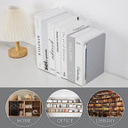 Metal Book Ends Bookend for Shelves Book Holder - color: Gray