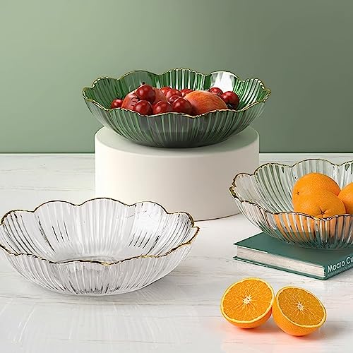 Fruit Bowls 3Pcs Fruit Plate Home Living Room Coffee Table Fruit Plate Light Luxury Style High-End Snacks Fruit Plate Decorative Fruit Dish,7 - color: 7