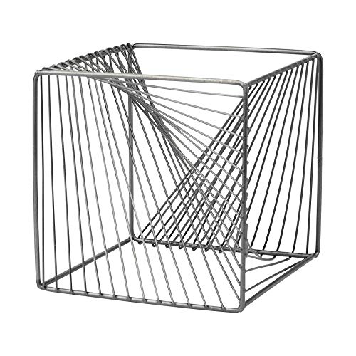 Mercana Furniture & Decor Modern Rochon by Mercana Decorative Objects, 8.0L x 8.0W x 8.0H, Gun Metal Grey