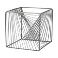 Mercana Furniture & Decor Modern Rochon by Mercana Decorative Objects, 8.0L x 8.0W x 8.0H, Gun Metal Grey