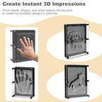 MICKYU 3D Pin Art Board, Large Metal Pin Impression Toy for Kids Teens and Adults, Classic Desk Toy Sculpture Board for Handprints, Shapes and Objects, Office Novelty Gift, 6 x 8 Inch