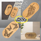 2PCS Bamboo Bathroom Trays - Suitable for The Bathroom,Kitchen,Breakfast Tray and Decorative Tray (6.88 in * 3.46 in) - size: 6.88 in * 3.46 in