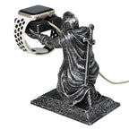 for Apple Watch Charger Stand Holder Compatible with Apple Watch Series Ultra3/Ultra2/11/10/9/8/7/6/5/SE3/SE2(49/46/45/44/42/41/40/38mm) Loyal Knight iWatch Charging Dock, Used as a Tabletop Ornament