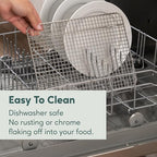 Ultra Cuisine Stainless Steel 8.5 x 12-inch Cooling and Baking Rack - Oven-Safe - Dishwasher-Safe - Heavy Duty - Tight Wire Bake for Oven Cooking - Quarter Sheet Pan - Ideal as Roasting Rack - size: 8.5" x 12.0" 1-Pack