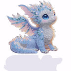 Dragon Diamond Art Painting Ornaments, Tabletop Diamond art Figurines Statues Special Shaped Rhinestone Gem Art Kits ,5D Painting with Diamond Dots Sculpture Ornaments Kits for Beginner Adults - color: Q006