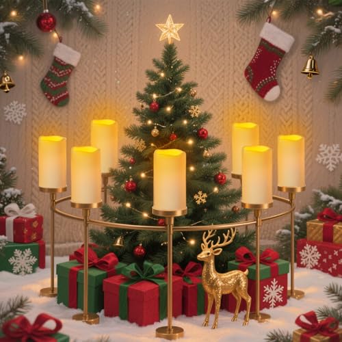 Artmarry Flickering Flameless Candles Outdoor Indoor Large (D 3" x H 6") LED Candles, 2Pcs Pillar Outdoor Indoor Battery Operated Candles with Remote for Home Wedding/Christmas/Holiday Décor - color: Ivory Candle - Warm light, size: 3"D x 6" H - 2 Pack
