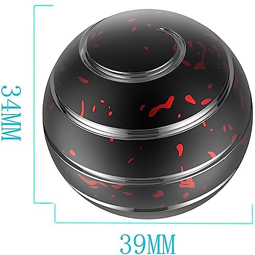 Fidget Toys Adults, 1.54'' Kinetic Desk Toys, Party Favors Toys for Kids 8-12, Fidget Toys for Kids, Stocking Stuffers (39MM, Black Red) - color: Black Red