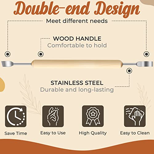 Jetmore 35 Pack Clay Tools Kit, Pottery Tools & Sculpting Tools, Polymer Modeling Clay Cutters Sculpture Set for Carving, Ceramics, Molding, DIY - color: 35 Pack