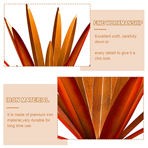 Homight Metal Tequila Country Sculpture DIY Tequila Plant Home Decor Country Tequila Garden Ornament Indoor Outdoor Statue Patio Lawn Patio Stake Decoration Gift to The Garden - color: 3 Big Red
