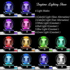 Qianwei Jellyfish Lamp for Women 3D Crystal Ball 3.14'' - 80mm Laser Jellyfish Decor Glass Animals Jellyfish Night Light Gifts Figurines Statue for Room Decorations Jellyfish Stuff - style: Jellyfish