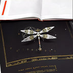 Mechanical Metal DIY 3D Dragonfly Model Insect Brass Puzzle Steampunk Electric Mechanical, Assembly DIY Gift Craft Hobby for Men (Dragonfly B) - style: Dragonfly B